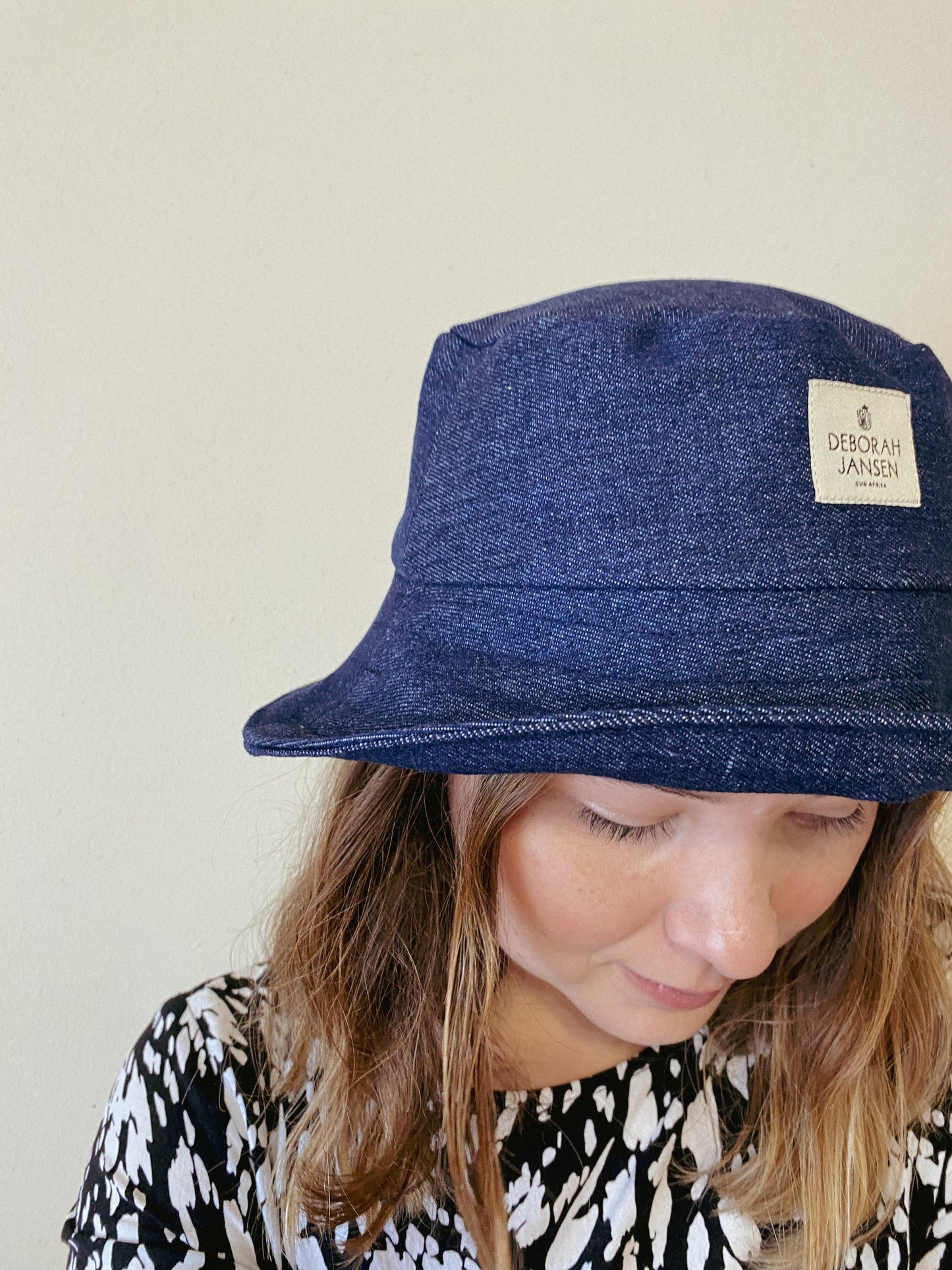 Bucket Hat Label Denim Blue